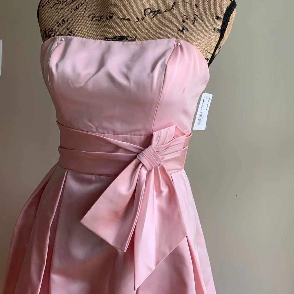 Love pink strapless dress size 6 Style A14